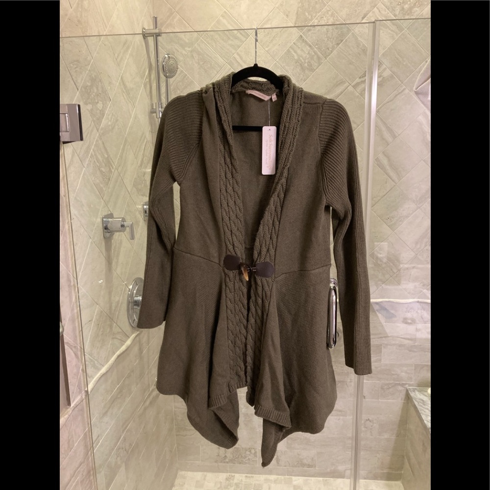Soft Surroundings M NWT Olive Delacroix Sweater